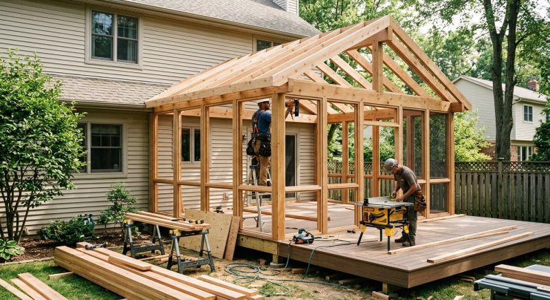 Enclosed Deck Installation in Austin, TX
