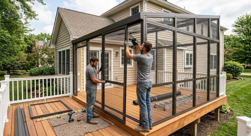 Enclosed Deck Installation in Austin, TX