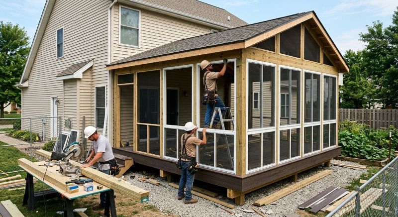 Enclosed Deck Installation in Dallas, TX