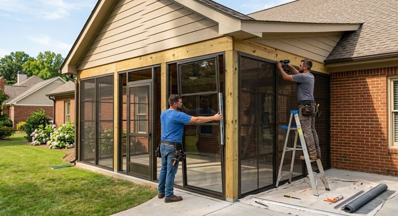 Enclosed Porch Installation in Asheville, NC