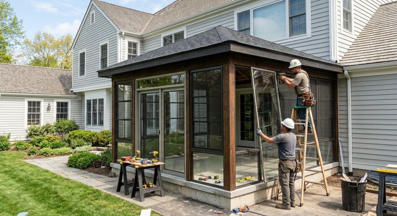 Porch Enclosure Installation in Knoxville, TN