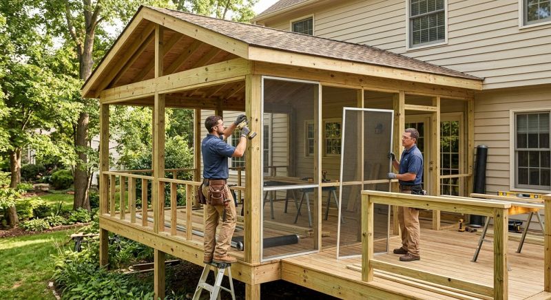 Porch Enclosure Installation in Nashville, TN
