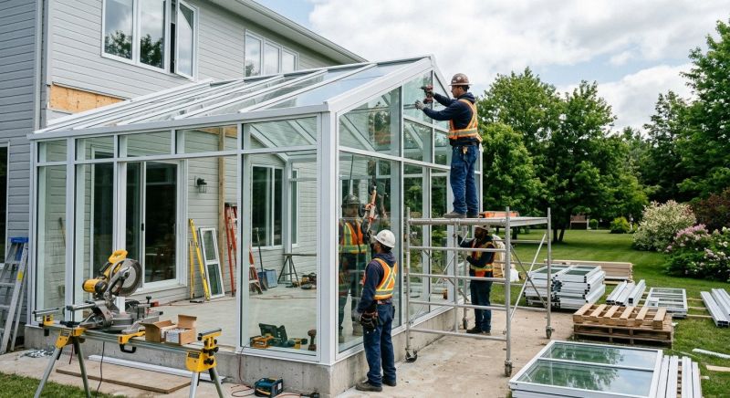 Sunroom Addition Construction in Charlotte, NC