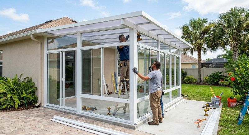 Sunroom Addition Construction in Asheville, NC
